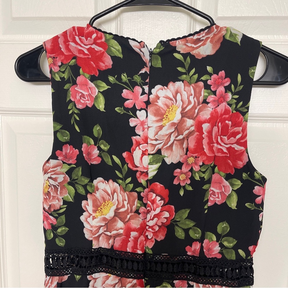 Disney Princess Black and Pink Floral Dress - Picture 10 of 12